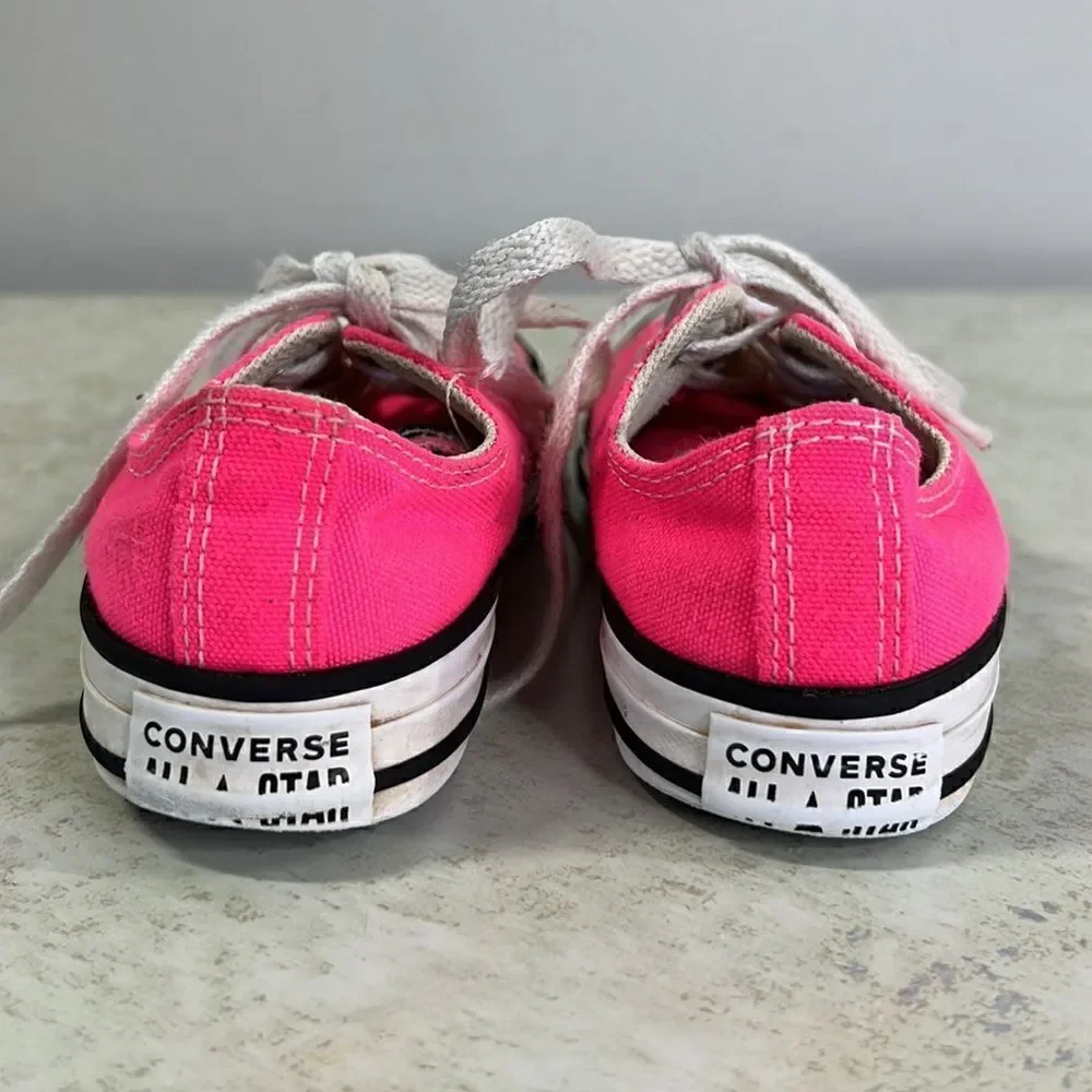 Converse Hot Pink Low Top Sneakers Y12